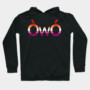 ÒwÓ lesbian pride furry angry owo shirt Hoodie